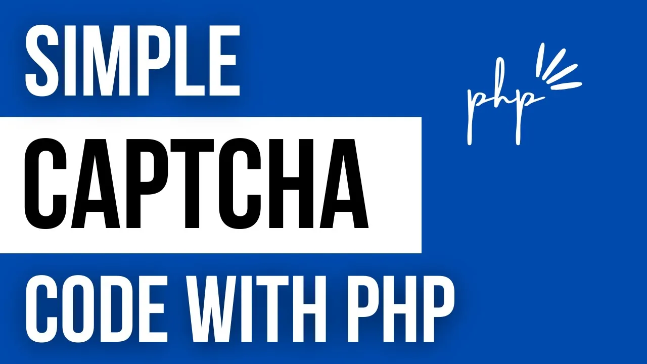 Simple Captcha Code Using PHP