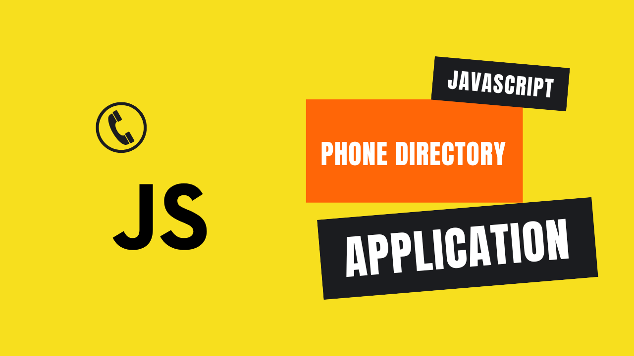 Phone directory application using javascript